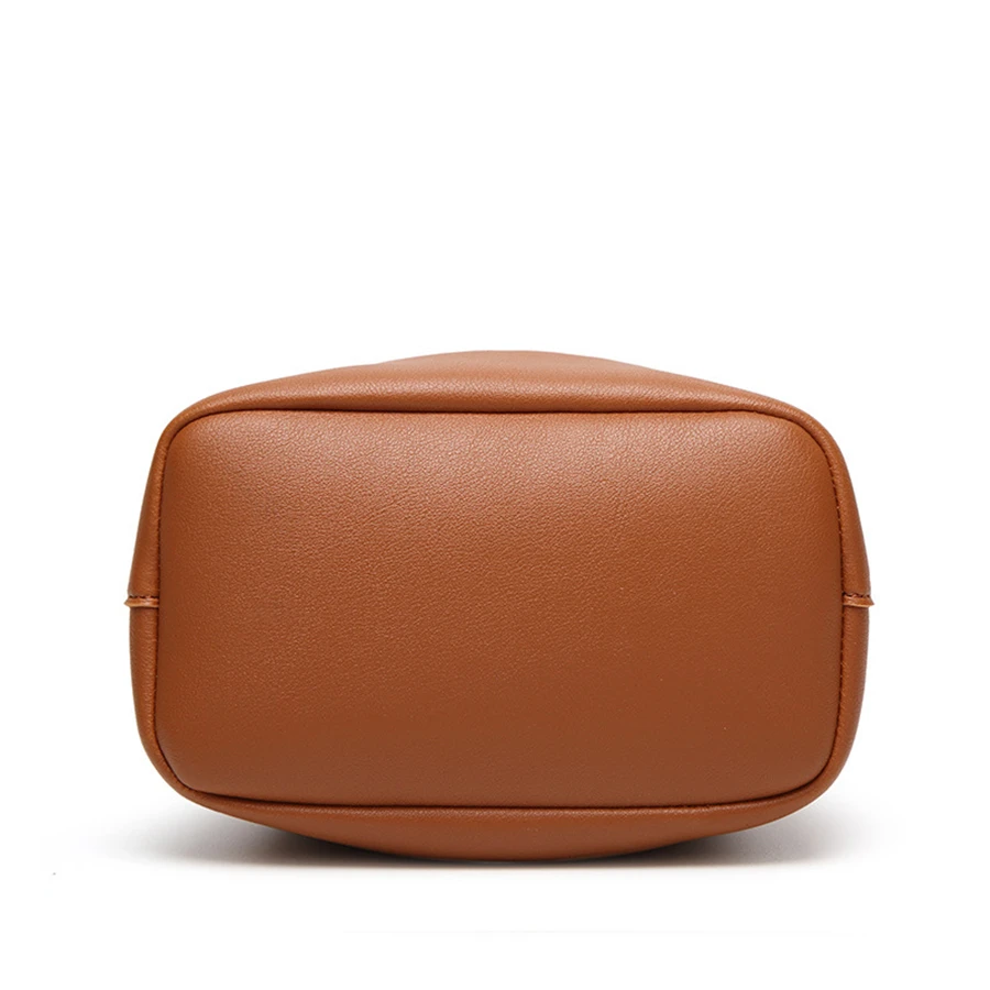 Bucket with Tassel String Pocket Shoulder Handbags Ladies Women Crossbody Bag Fashion Bag Wallets for Women Fashionable PU OEM