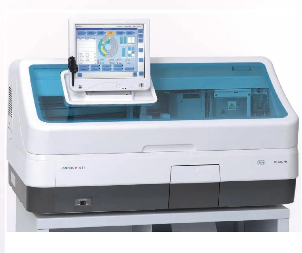 best price e411 Original Used Cobas Roch e411 Analyzer Roch Cobas E411Chemistry-Immunossay Analyser Roch Chemistry Analyzers
