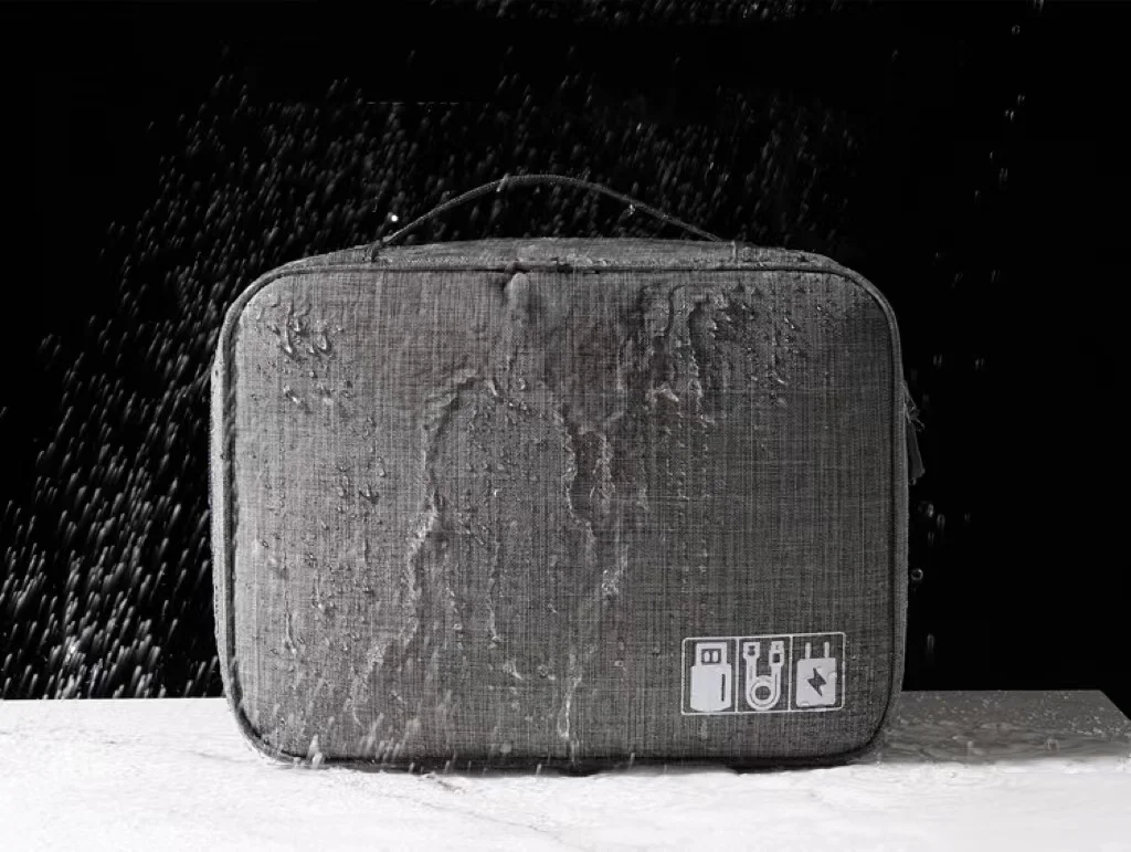 Cationic data line charger to receive portable waterproof mobile digital bag