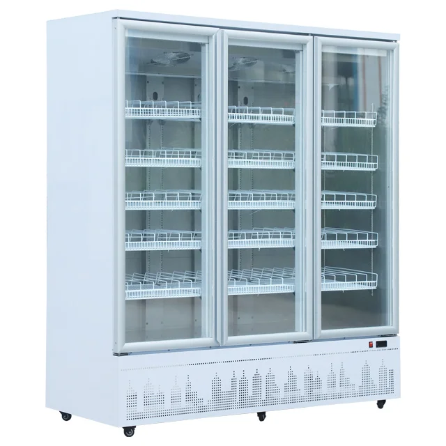 NUELEAD 1000L Big Capacity Supermarket Refrigerator Display Cabinet Chiller Restaurant Big Beverages Chiller Refrigerator