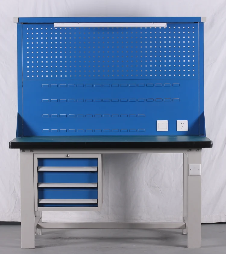 
Industrial Workbench Mechanics Work Bench Electronic Work Table with Rack heavy duty workbench 