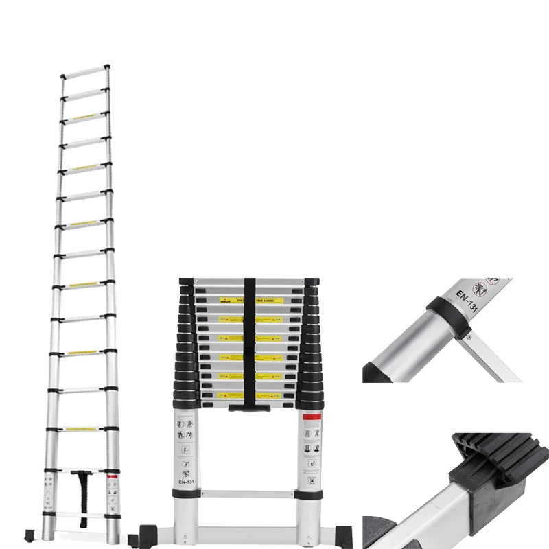 One side compact folding  aluminum ladder lightweight extension outdoor warehouse step stair