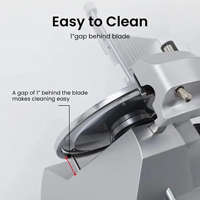 Forcome Commercial Slicer 12', 300w, 1/2 HP Electric Slicer mini domestic semi-automatic