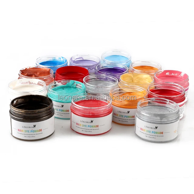 Temporary Instant unisex Washable Moisturizing Modelling Fashion Colorful Hair Color Wax