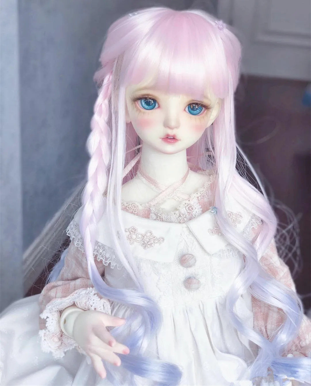 High Quality Clothing Doll Wig For America Girl Doll Wig Angora Wefts Goat Hair Cloth Doll Mohair Hair Weaving