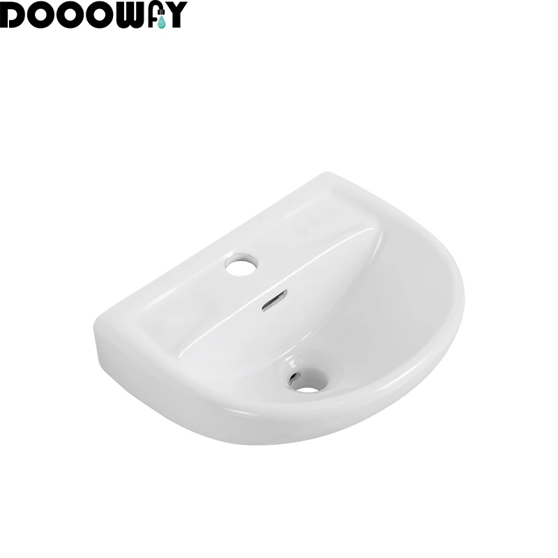 Wall Mounted Mini Sink Ceramic Hand Wash Basin economic wall mounted basin corner ceramic wall hung mounmt wash basin