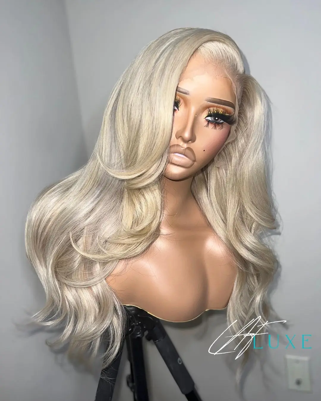 KBL hair blue band 10 inch to 50 inch  613 human hair wig  , Wholesale 613 13x6 hd lace frontal wig raw human hair
