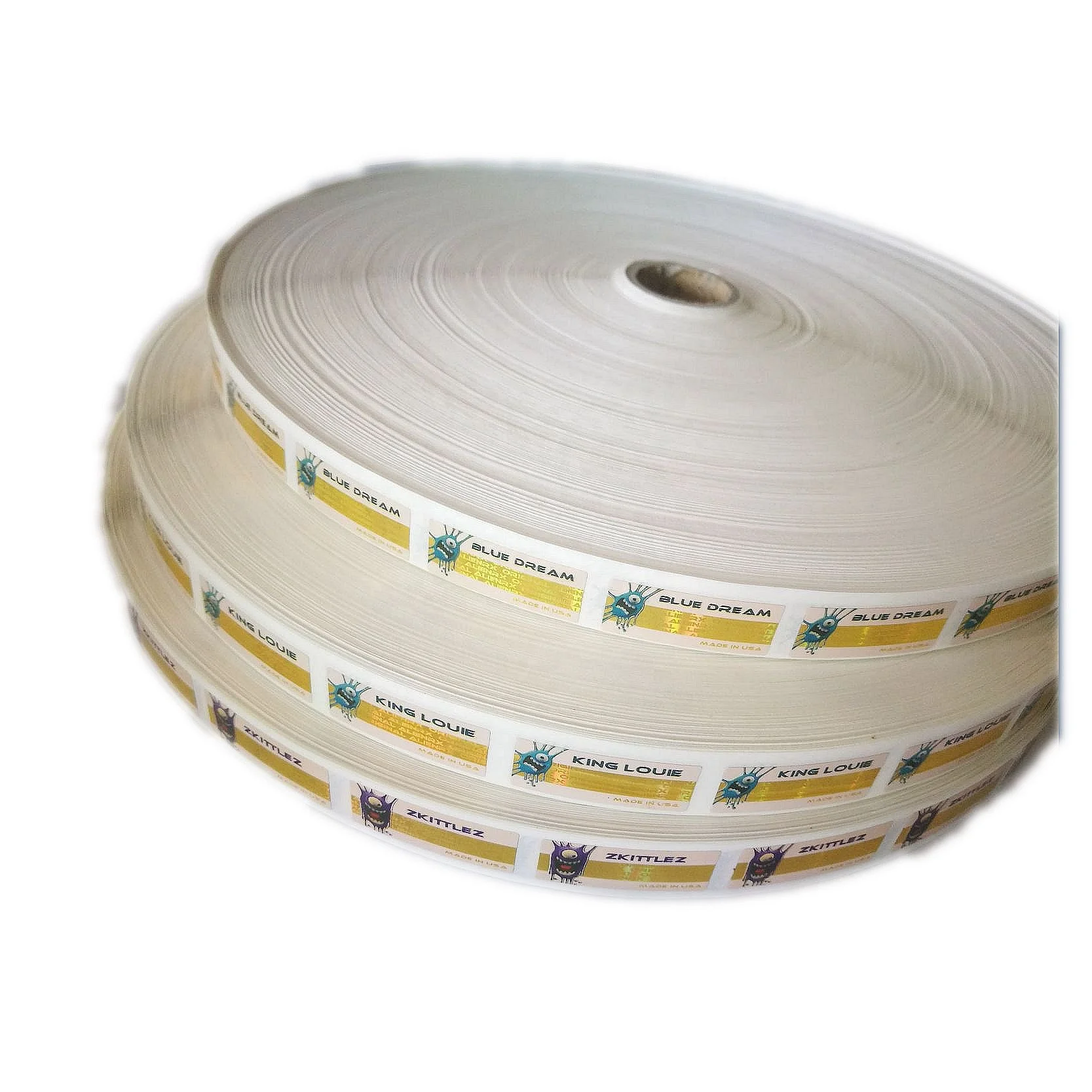 Custom design micro text laser Hot Stamping Foil Embossed Printing Roll for car plate