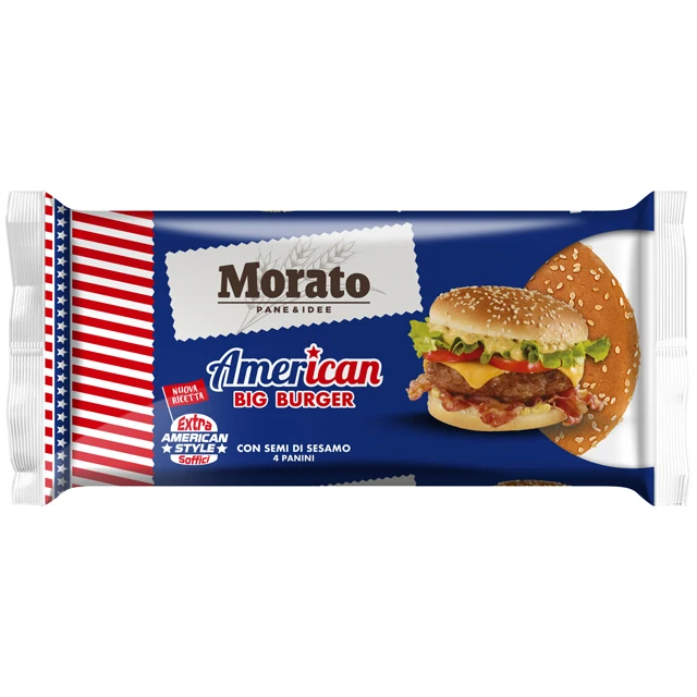 Top Quality Italian Brand 300 G Soft And Big American Burger Bread For Tasty Usa Style Stuffed Burgers