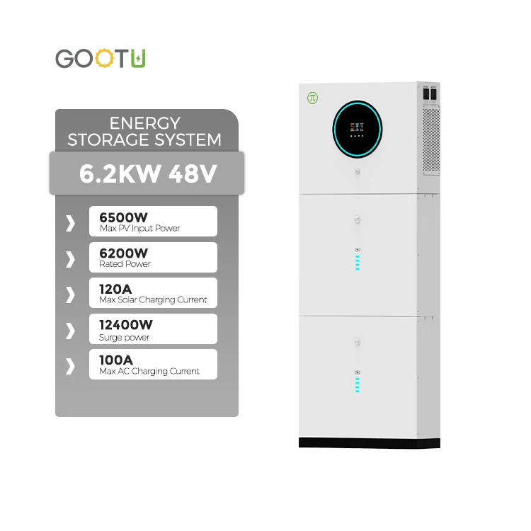 Система хранения солнечной энергии goutu 2560WH для дома 3 6 кВт солнечный инвертор с двойным выходом 24 В 100 А · ч литиевая батарея все в одной системе