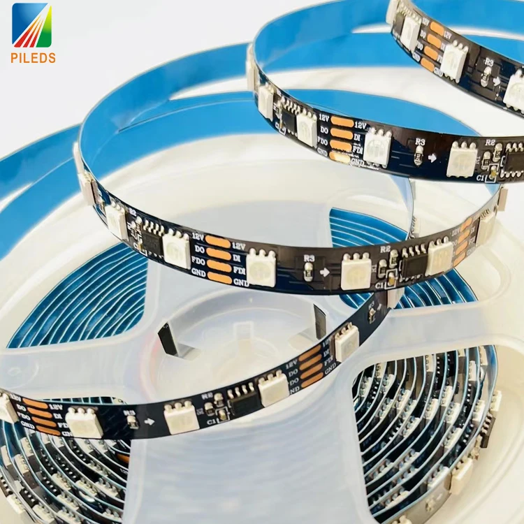 Адресные ленты 12 в Rgb Gs8208 Ws2815 WS2818 TM1934 5050 60 пиксельных светодиодов с двойным сигналом