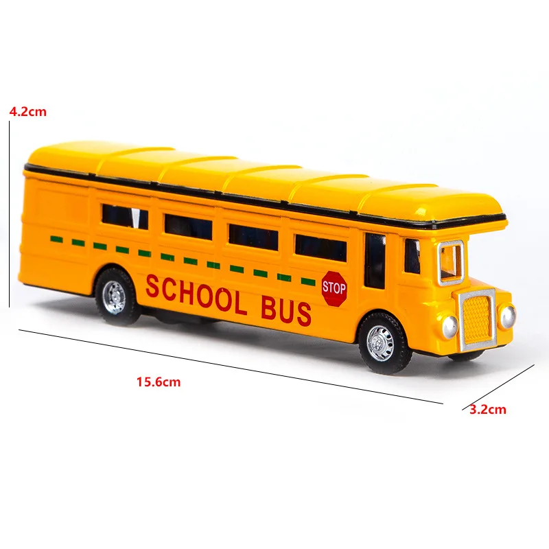 Wholesale custom zinc alloy mini England bus pull back car toy