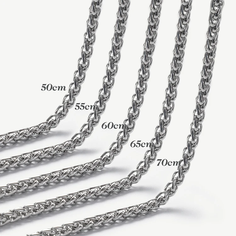 Серебряное ожерелье с цепочкой из нержавеющей стали 316L