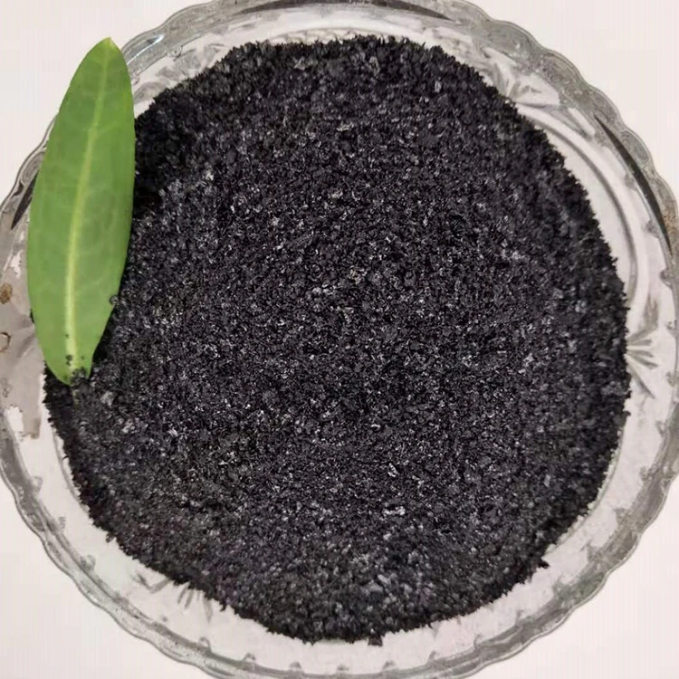 Organic bio fertilizer most popular in China potassium humate shiny flake
