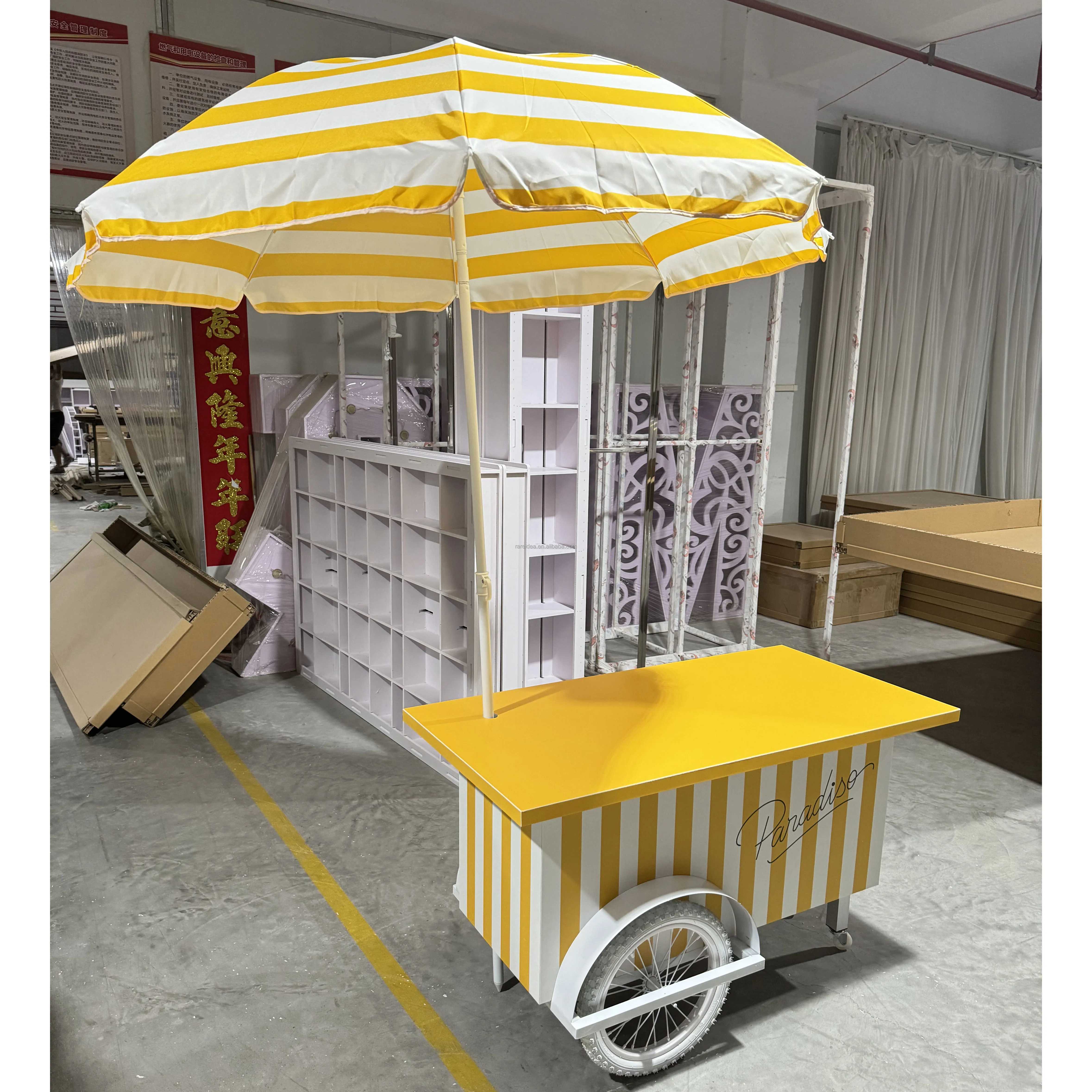 Customized Baby Shower Candy Bar Cart Food Carts Party Decoration Dessert Cart