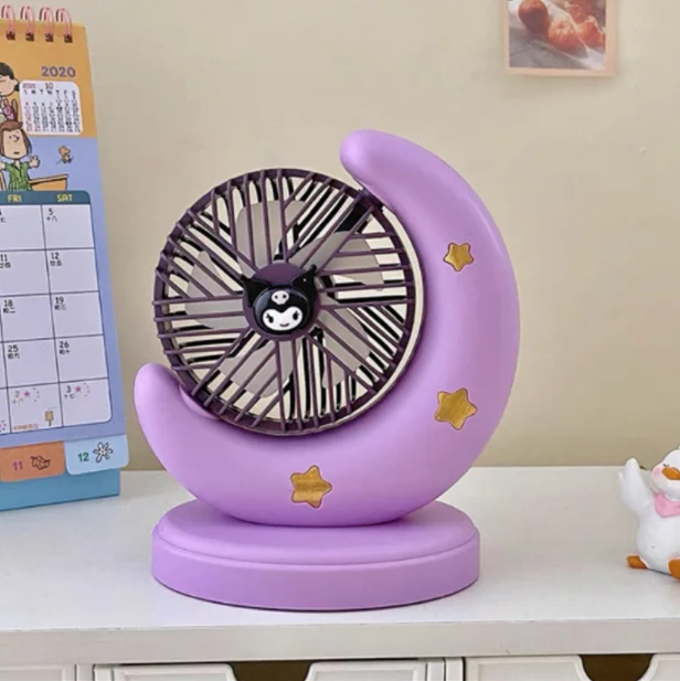 Botu Kawaii Мультфильм Аниме Sanrio моя мелодия Purin собака Настольный регулируемый вентилятор летний лунный Ночной свет USB