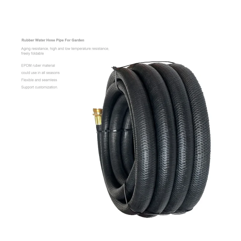 EPDM Rubber Water Hose Pipes For Garden Watering Irrigation / three-layer high-pressure water hose