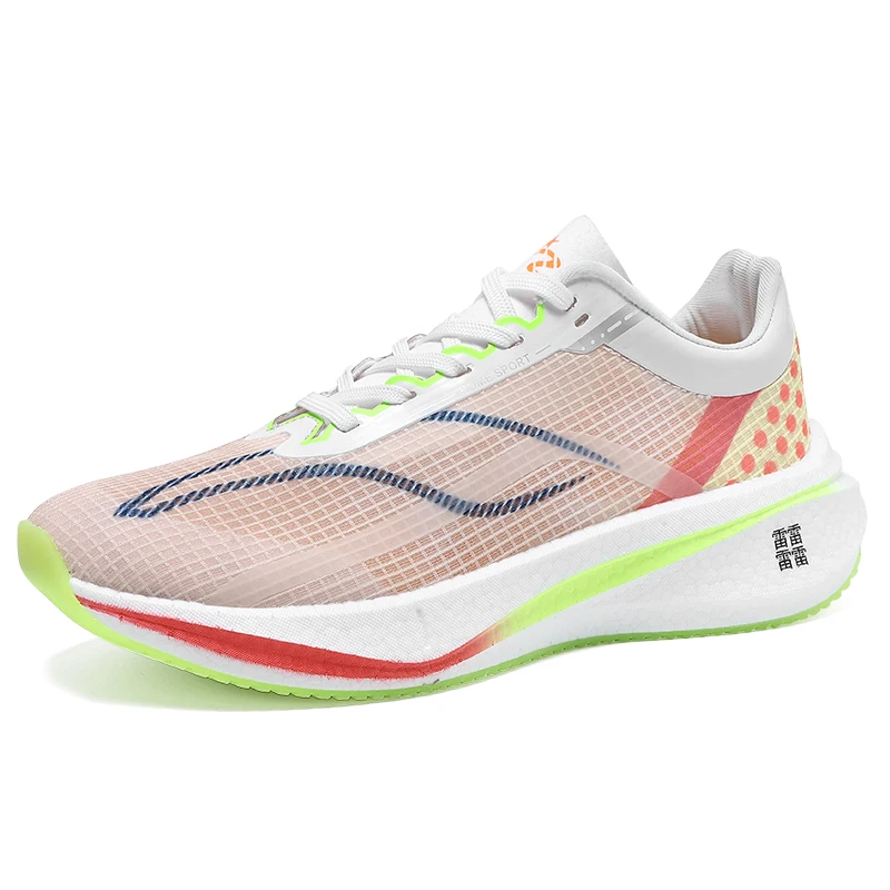 New lightweight and breathable sports shoes with built-in carbon board popcorn outsole running shoes