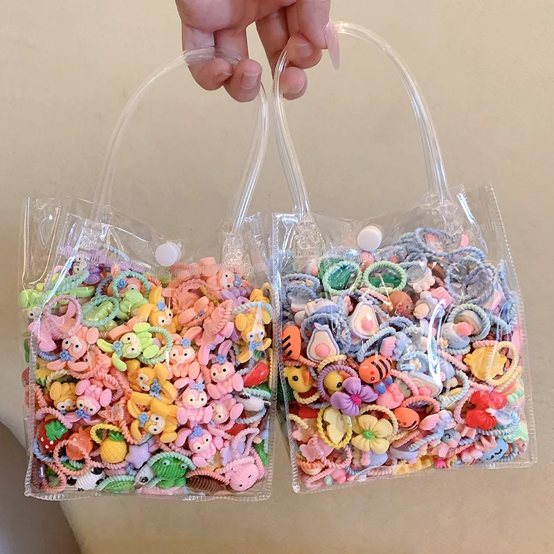 20/bag Hot Wholesale Custom Package New Hot Children Hair Accessories Bande De Cheveux Cute Fruit Flower Bow Hair Band For Kids