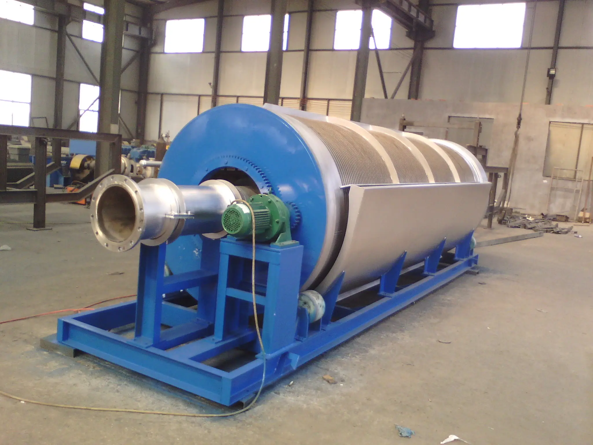 Rotary type automatic wastewater treatment solid liquid separator