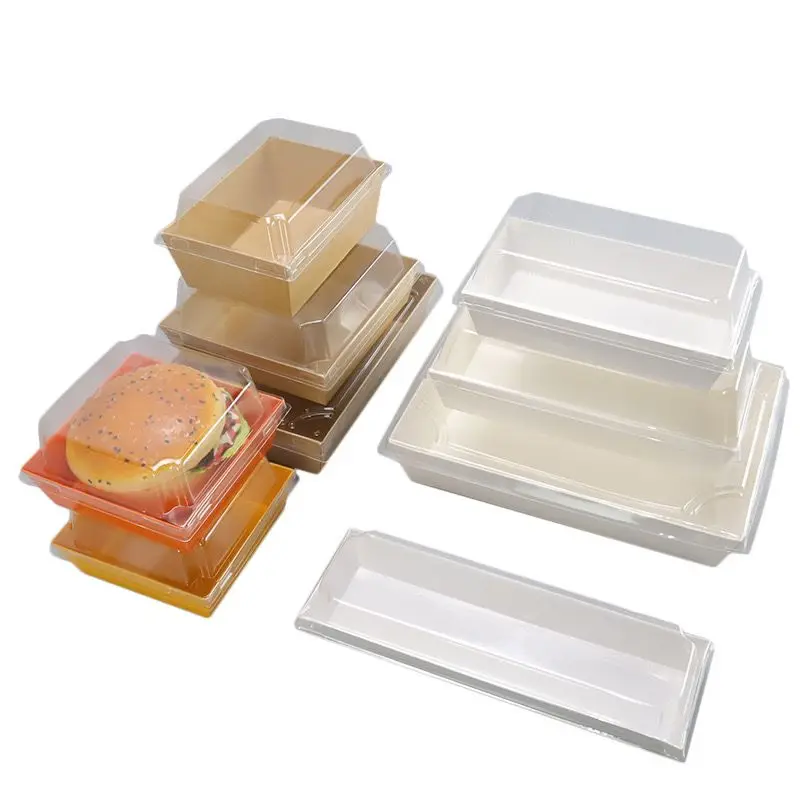 Rectangular dessert baking packaging box cake packaging box visual snack box