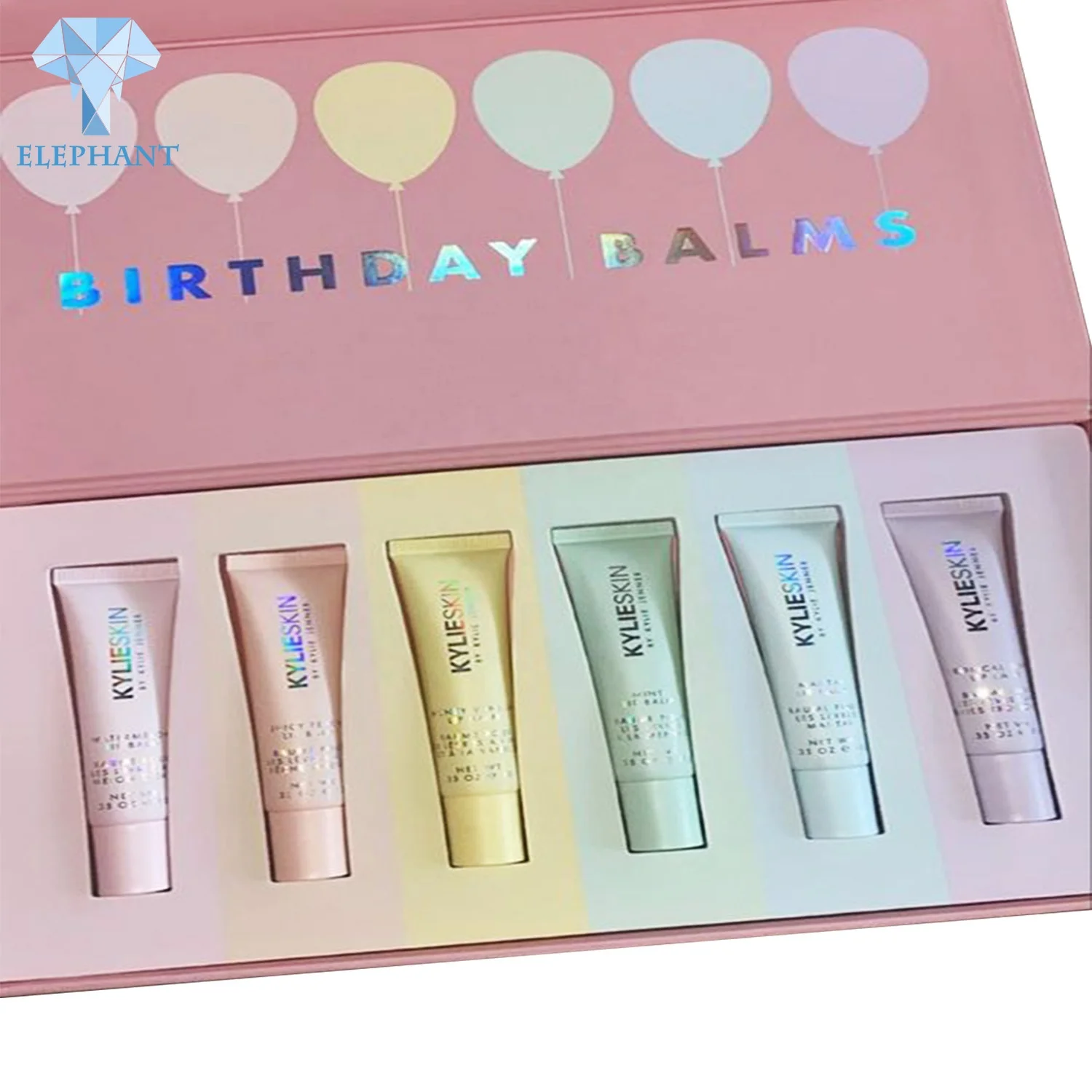 Hologram Gift Paper Shipping Cosmetic Set Packaging Box With A Mirror
