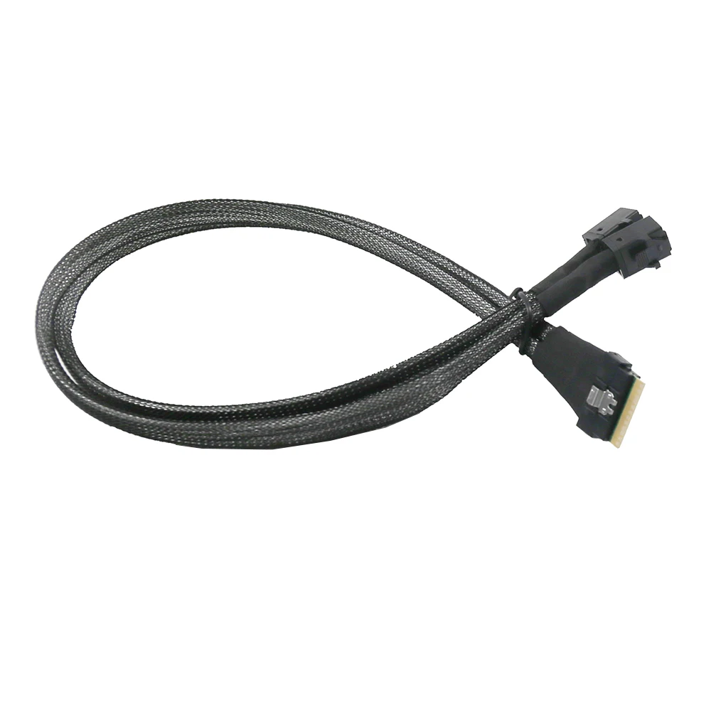 Mini SAS Cable 2*SFF-8643 36pin to SFF-8654 74pin Sas Silm Server Hard Disk Data Cable for Servers Data Storage Workstation