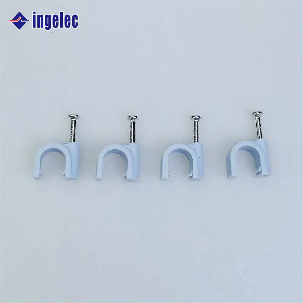 Пластиковые круглые зажимы для проводов Ingelec регулируемые плоские высококачественные официальные прямые