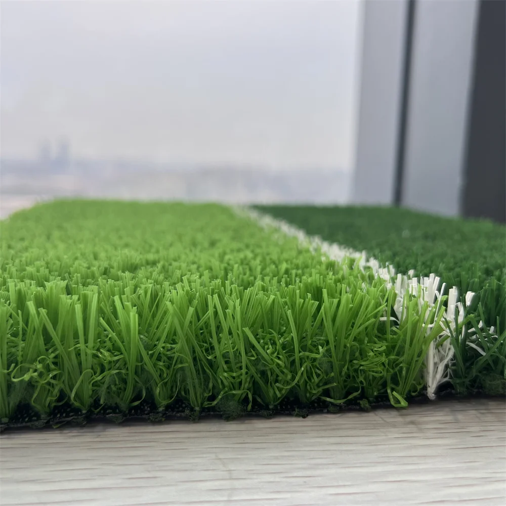 Artificial turf for Soccer Sports Factory Price Roll Football Grass for pitch Field Green + Bright Green Synthetic lawn for gym