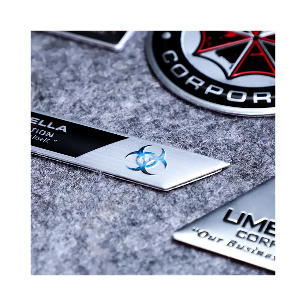 resident evil 4 Custom Brand 3D Embossed Logo Resident Evil badge Car Emblems Product wire pronoun name badges