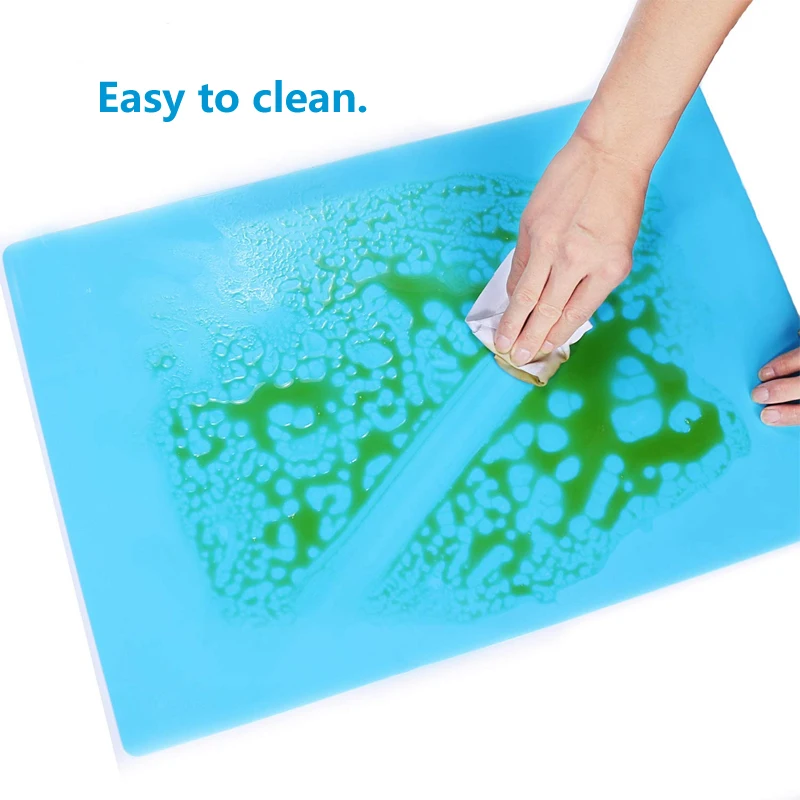 Wholesale Square  Printed  logo Silicone Thin  Table Mat Place Mat For kitchen Tables And Chairs