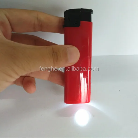 Electronic Lighter with Special Function Lighter Camping Minimalist Plastic Cigarette Gas FH-806 LED Lighter