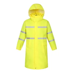 Customized Adult Long Reflective Raincoat Rain Breathable Wear-resistant Waterproof Raincoat