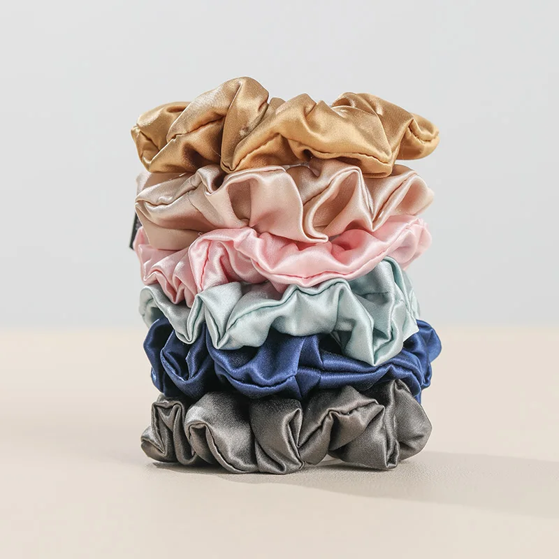 Заводские эластичные шелковые резинки для волос, резинки для волос из шелка тутового шелкопряда, резинки для волос 22 мм для женщин