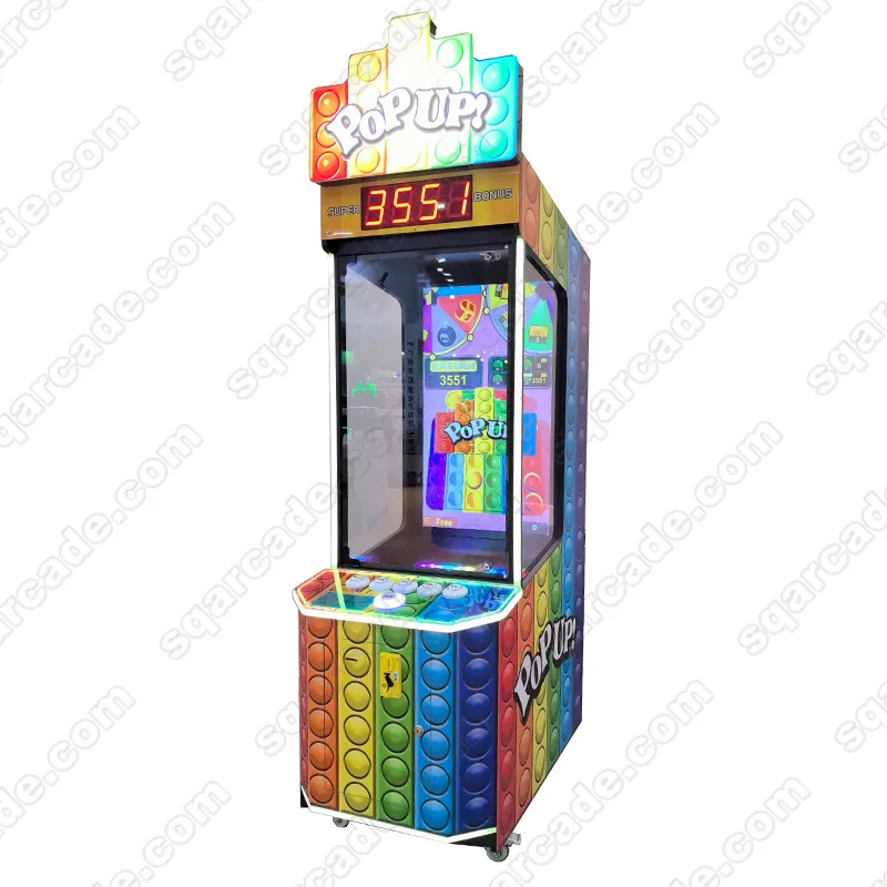 Coin Operated Indoor kids Simulator pop up Ball Arcade Vending Machine Lottery Ticket Redemption Game Machine