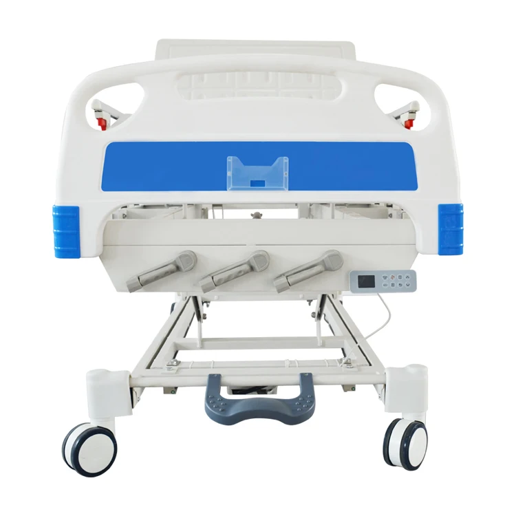 ABS bedhead iron frame two function manual crank hospital bed direct factory in hengshui city with cheap price