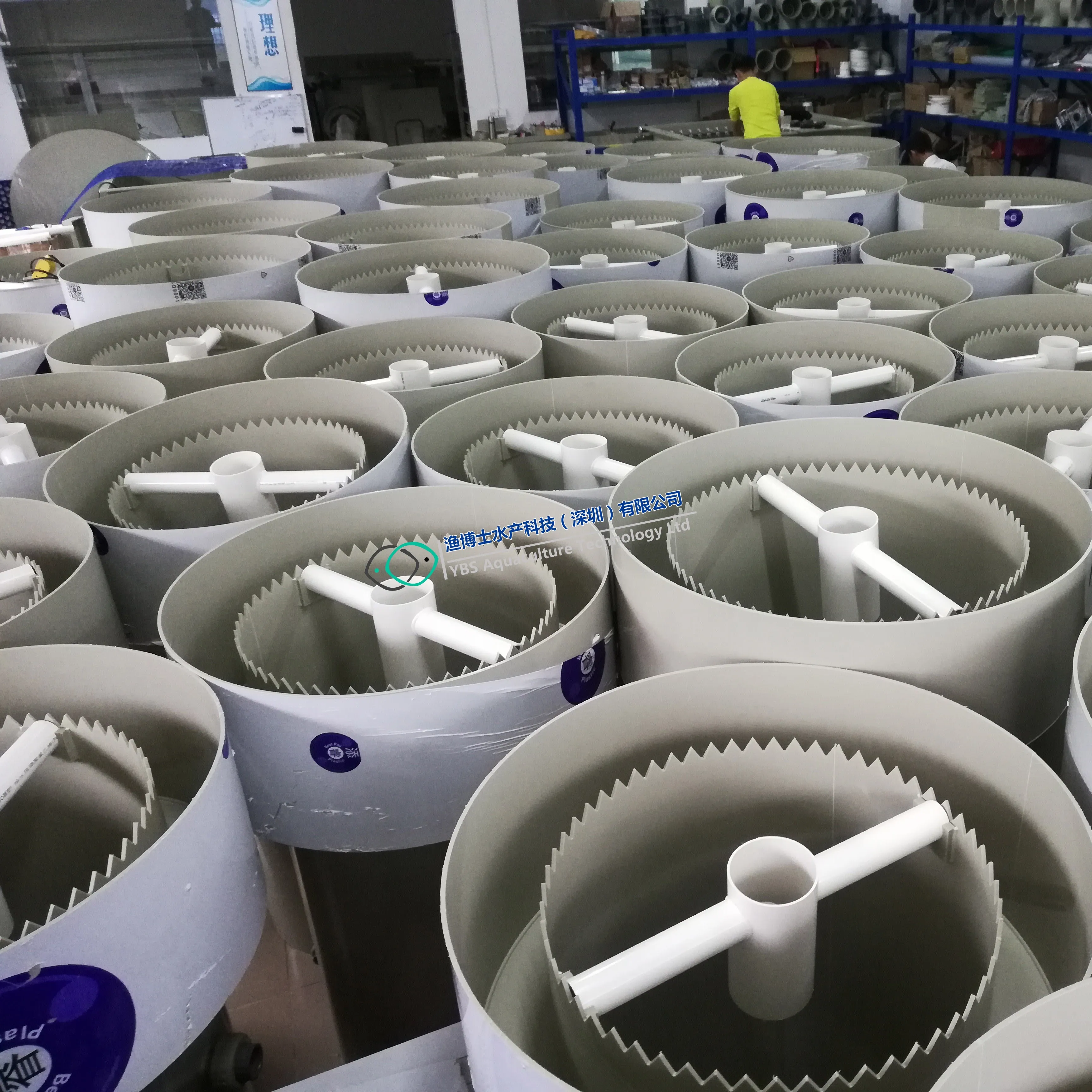 Radial Flow Settler for Recirculating Aquaculture System single fish tank