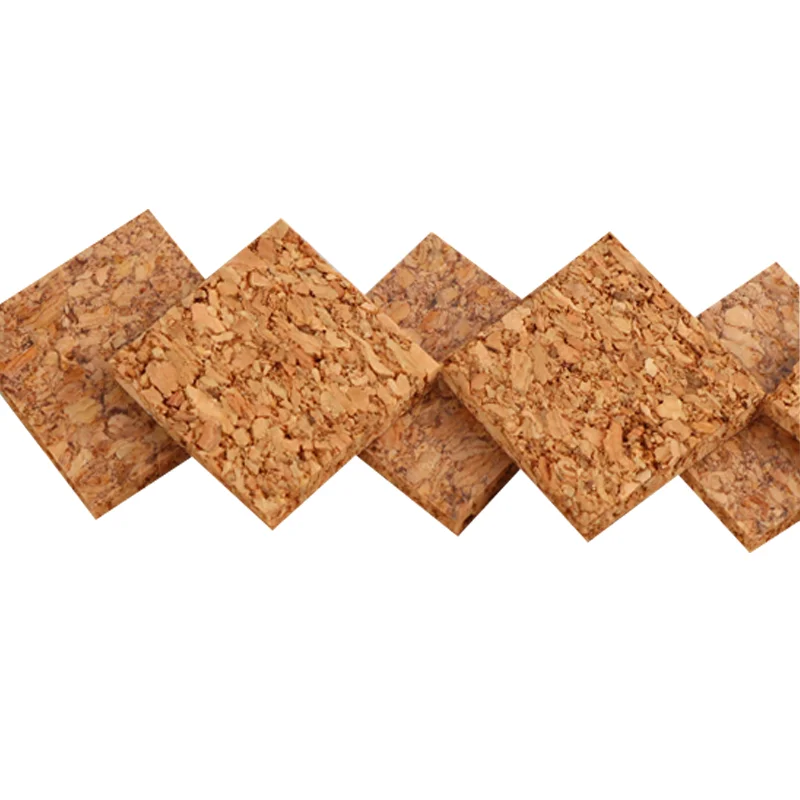 15mm*15mm*5mm Adhesive Glass Cork Pads Cork Separator Pads For Glass Transport Protection Gasket