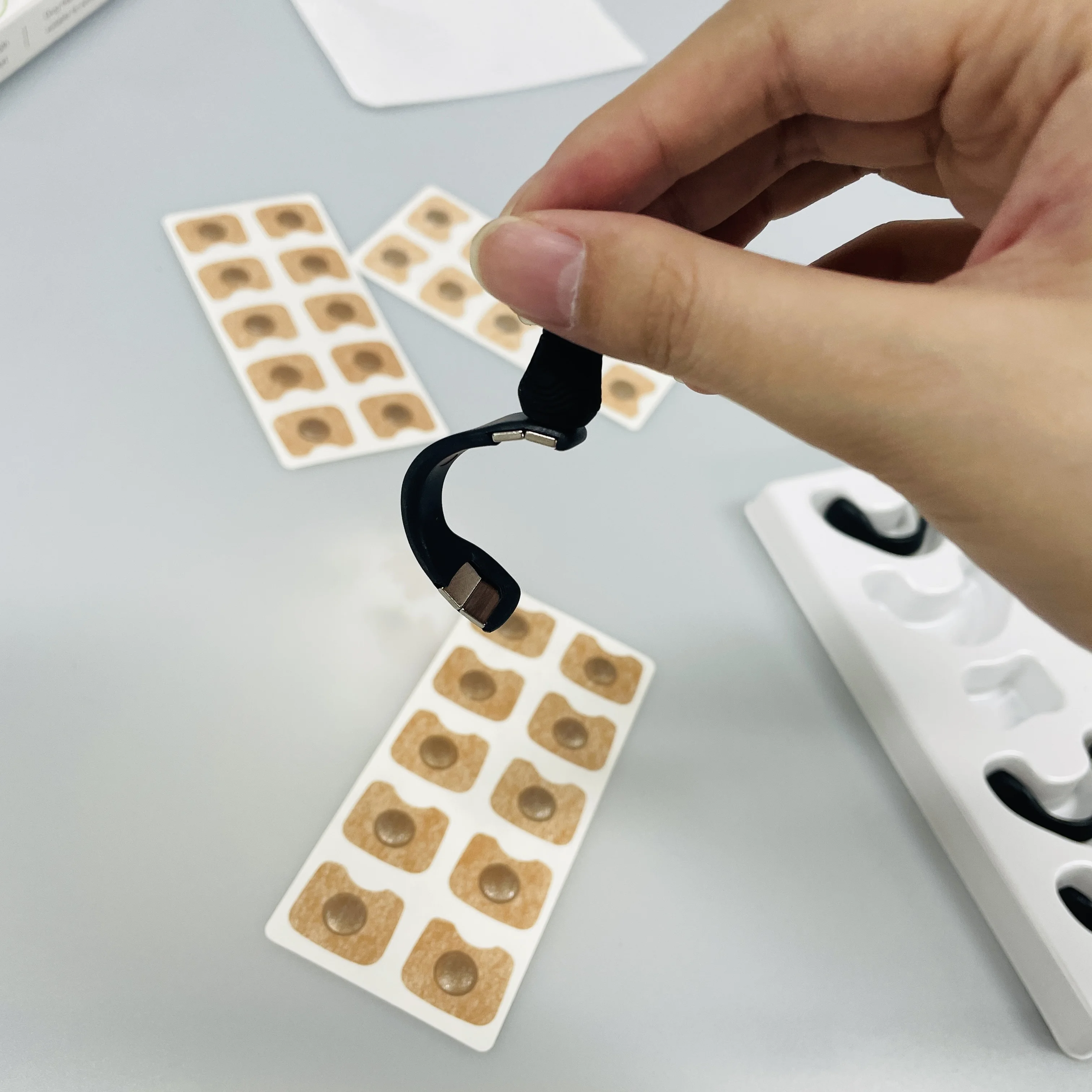portable nose strips magnet magnetic nasal strips breath anti snore nose clip magnetic nose strip for sport & sleep