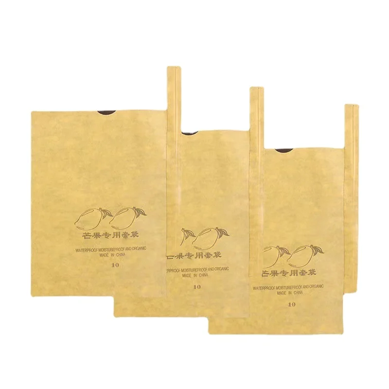 Hot Sale Waterproof Fruit Protection Mango Kraft Paper Fruit Growing Fruit Protection Bag Mango