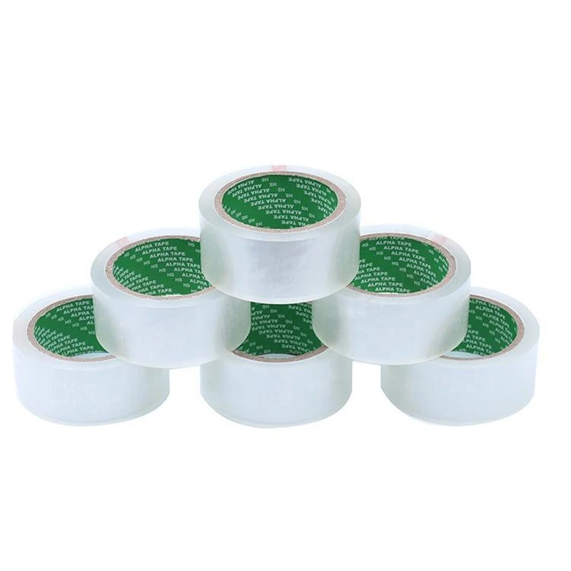 Wholesale Transparent Tape 4.5/5.5/6cm Widened Packaging Sealing Tape Bopp Adhesive Tape Yellow