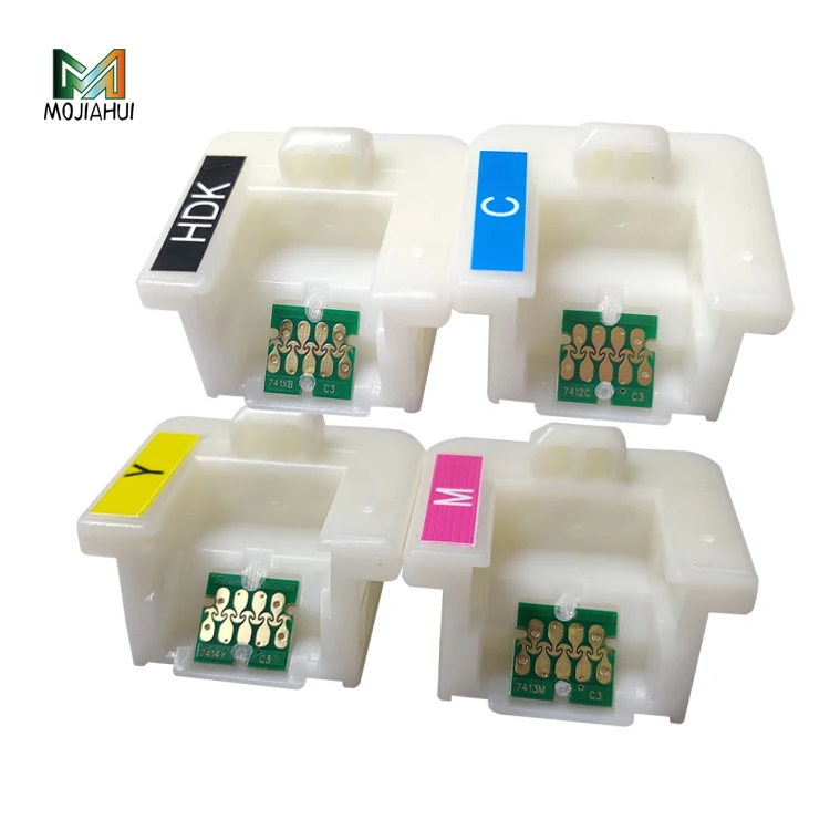  Чип картриджа F6370 с держателем и чипом T46C для принтера EPSOn F7070 F7000 F6200 T46C820