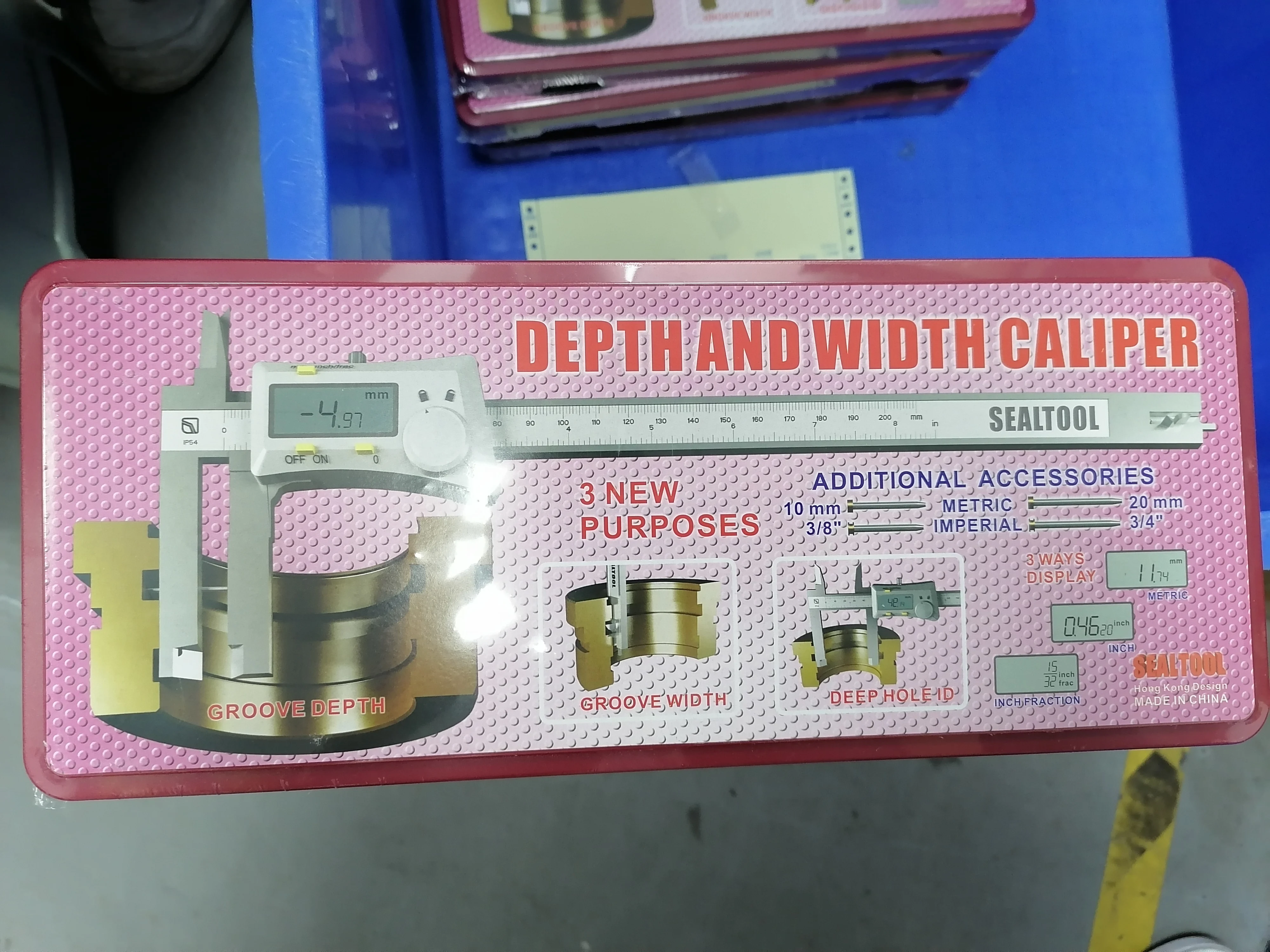 DEPTH and WIDTH Caliper 98665000020380 Precise measurement