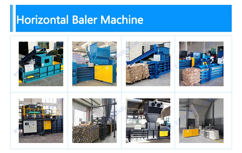 Automatic Horizontal Straw Alfalfa Baler Paper Board Carton Baling Machine Hydraulic Plastic Bottle Scrap Packer