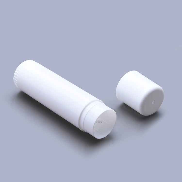 5g 15g Eco-friendly Customized Luxury Wholesale Chapstick White Plastic Slim Thin Mini Lip Balm Tube