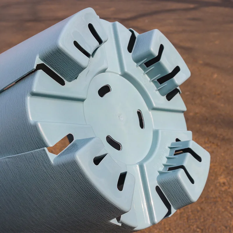 Large Plastic Flower Pot Breathable Root Control Green Mountain Pot Gallon Plastic Resin Nursery Moon Season Flower Pot