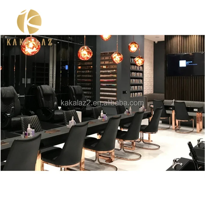 Лидер продаж роскошный салонный набор мебели массажное кресло для ног стол маникюра столы и стулья дизайна ногтей