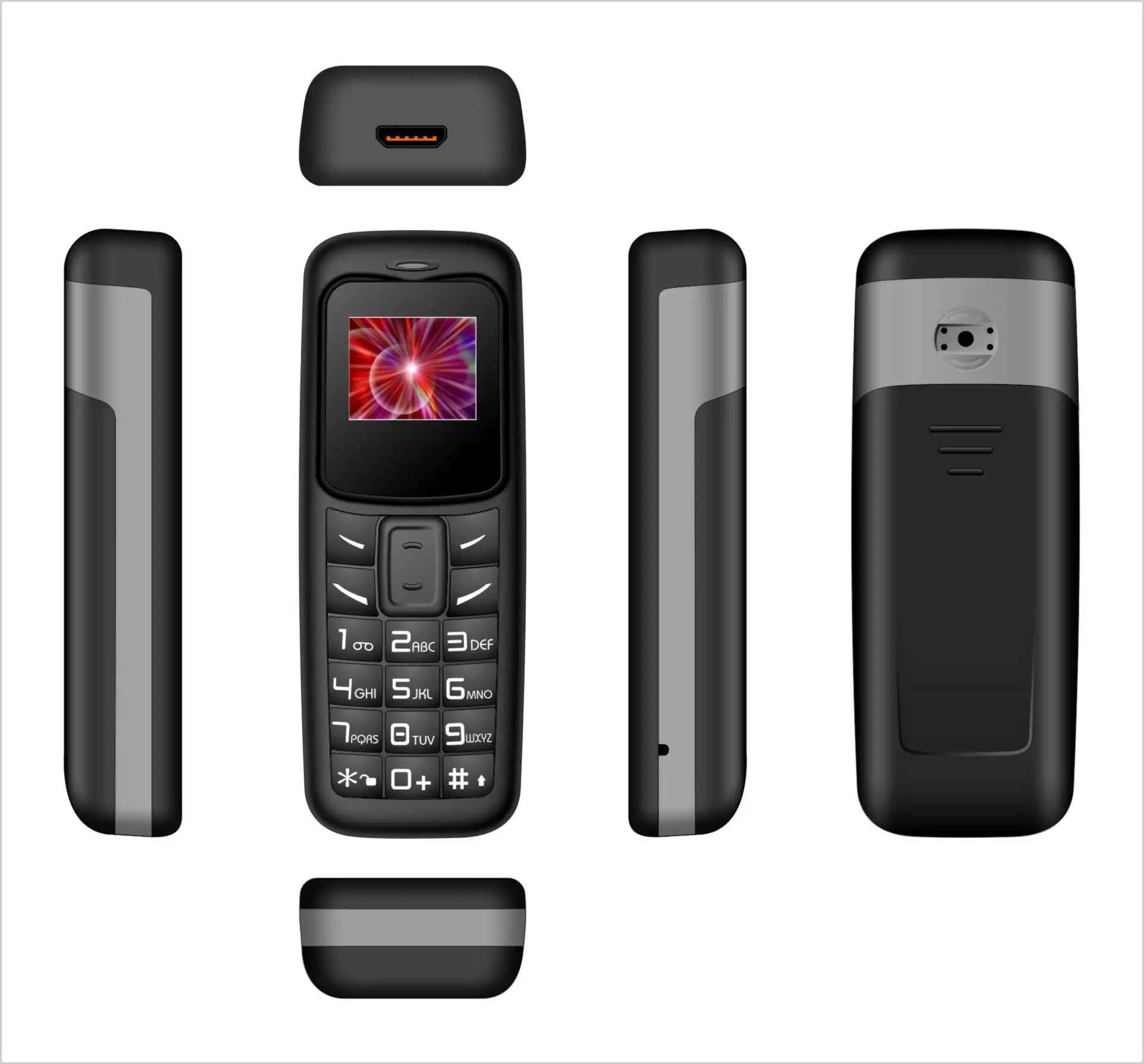 New Keypad Sim Unlocked Card Wholesale Small Unlock Cheap Rugged Feature Cell Mini Mobile Phone
