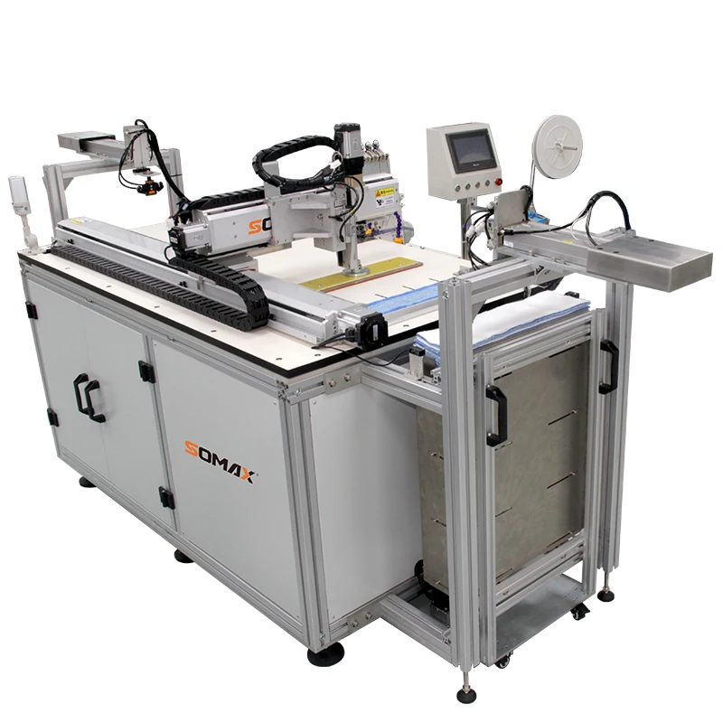 Computerized Somax SM-21ST Automatic Rag Dish towel Overlock stitching J U K I Industrial Sewing Machines Price household