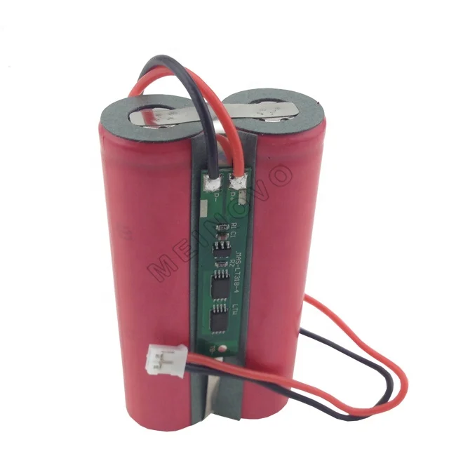 Full capacity 5200mAh li-ion battery pack 18650 1s2p 3.7 v